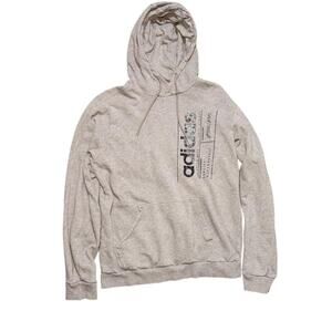 Adidas Vertical Logo Hoodie – Black Athletic Streetwear Pullover